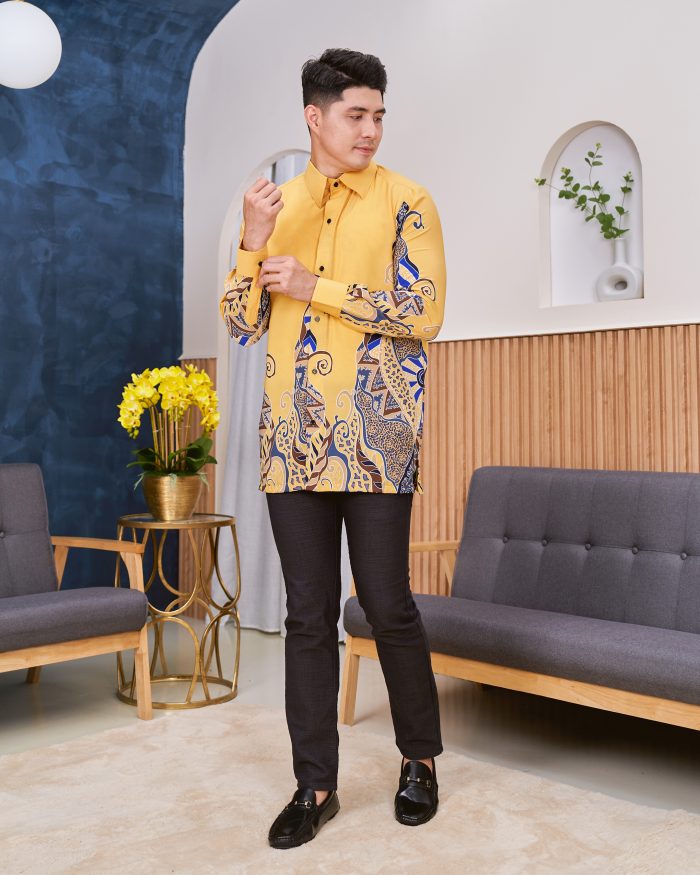 Kemeja Batik Sultan - Sumatera Canary Sun - Image 2