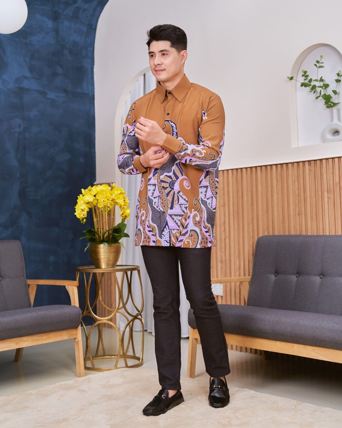 Kemeja Batik Sultan - Sumatera Coffee Brown