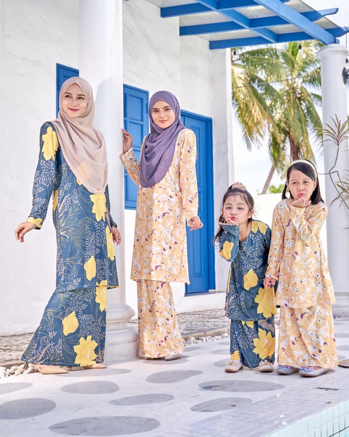 Baju Kurung Pahang Laura Printed 9.0 - Queen Astera - Image 4