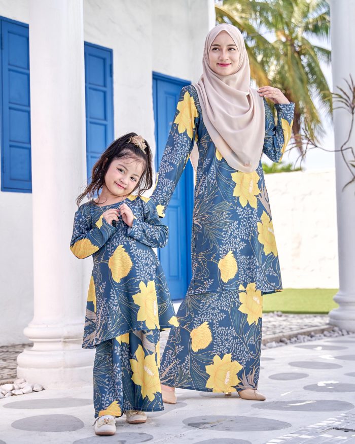 Baju Kurung Pahang Laura Printed 9.0 - Queen Astera - Image 3