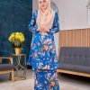 Baju Kurung Pahang Sarina - Azure Blue - Image 4