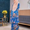 Baju Kurung Pahang Sarina - Azure Blue - Image 3