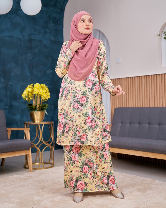 Baju Kurung Pahang Sarina - Rosie Yellow