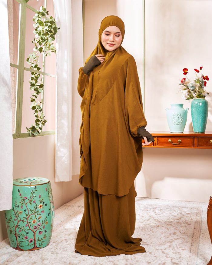 Telekung Larifah - Antique Moss