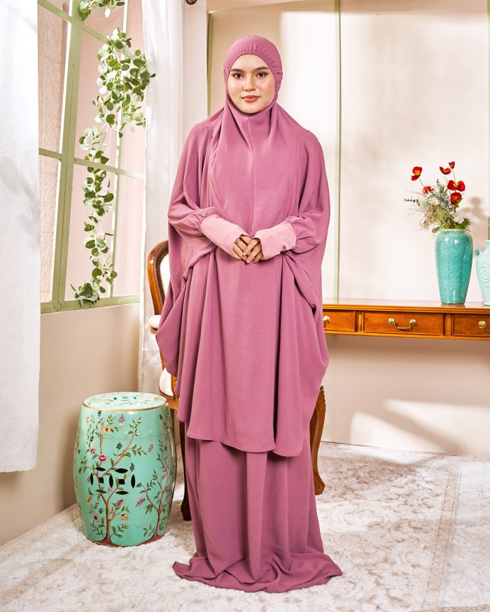 Telekung Larifah - Orchid Purple - Image 5