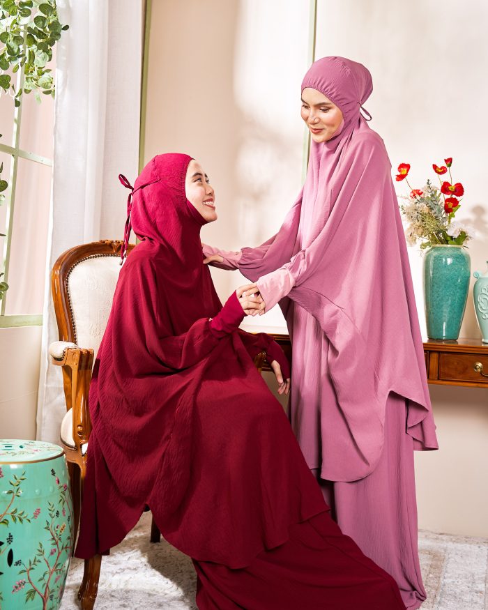 Telekung Larifah - Pistachio Green - Image 5