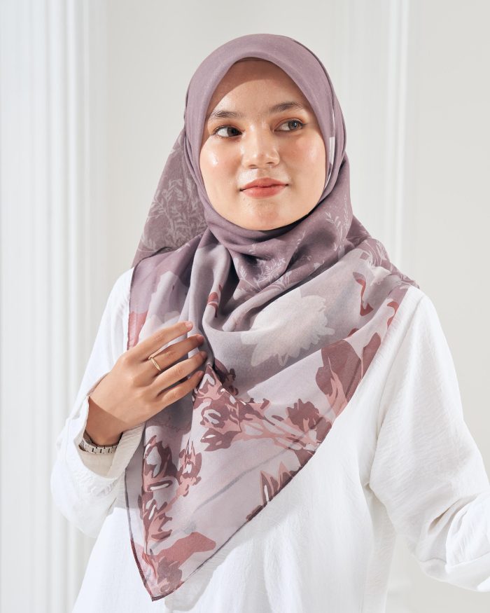 Tudung Bawal Cotton Voile Aidilfitri - Festive Brownies - Image 3