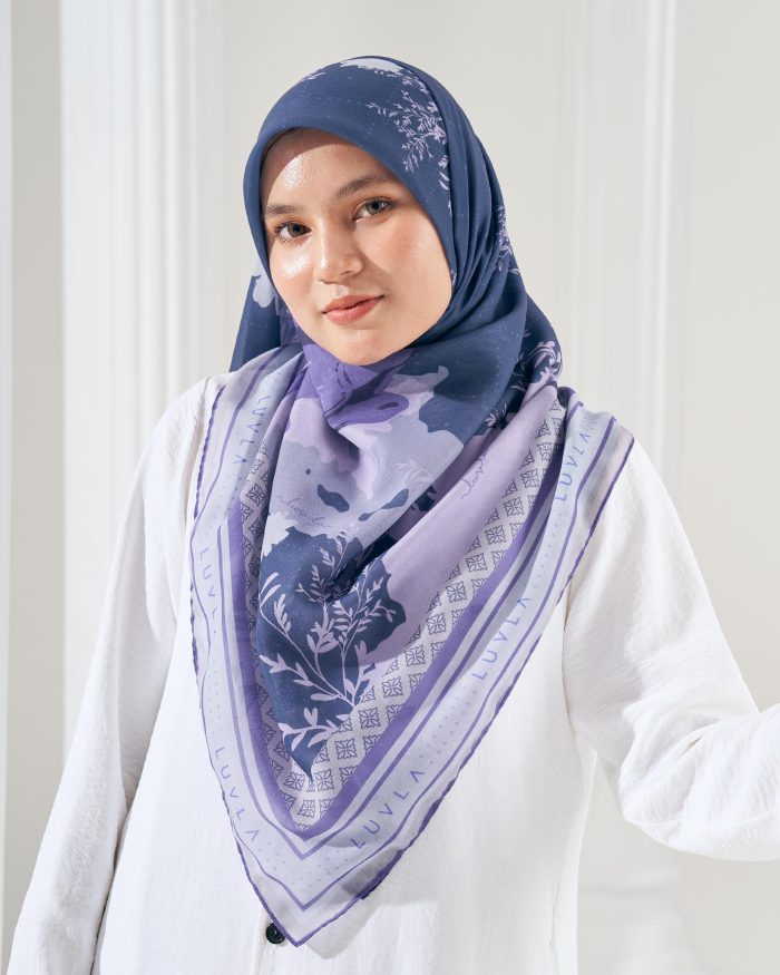 Tudung Bawal Cotton Voile Aidilfitri - Iris Vendetta - Image 3
