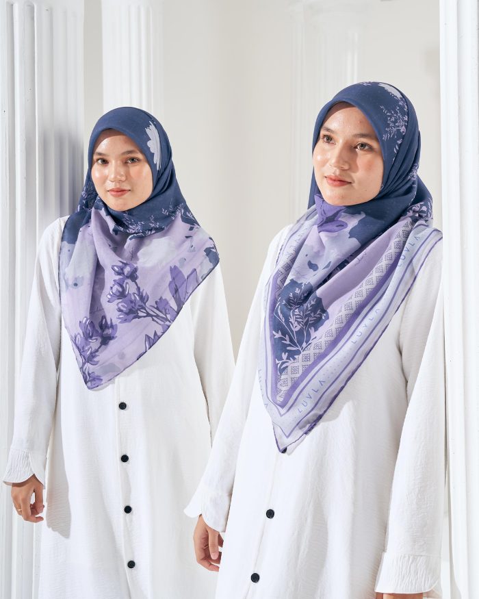 Tudung Bawal Cotton Voile Aidilfitri - Iris Vendetta - Image 4