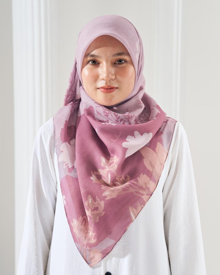 Tudung Bawal Cotton Voile Aidilfitri - Jolly Pink - Image 4