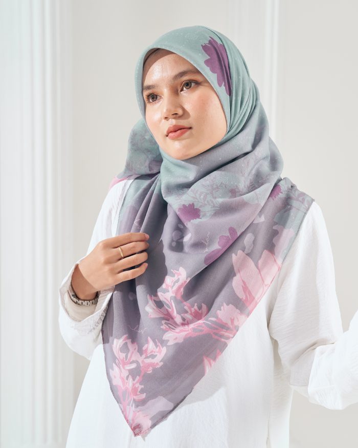 Tudung Bawal Cotton Voile Aidilfitri - Minty Sugar