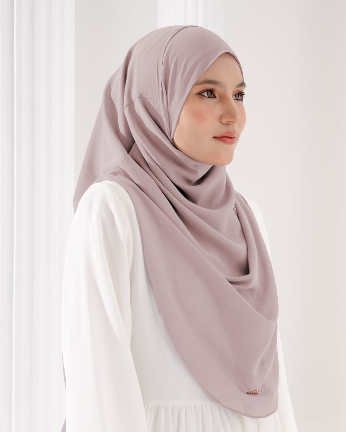 Tudung Sarung Instant Chiffon Lustia (L) - Sakura Mochi - Image 3