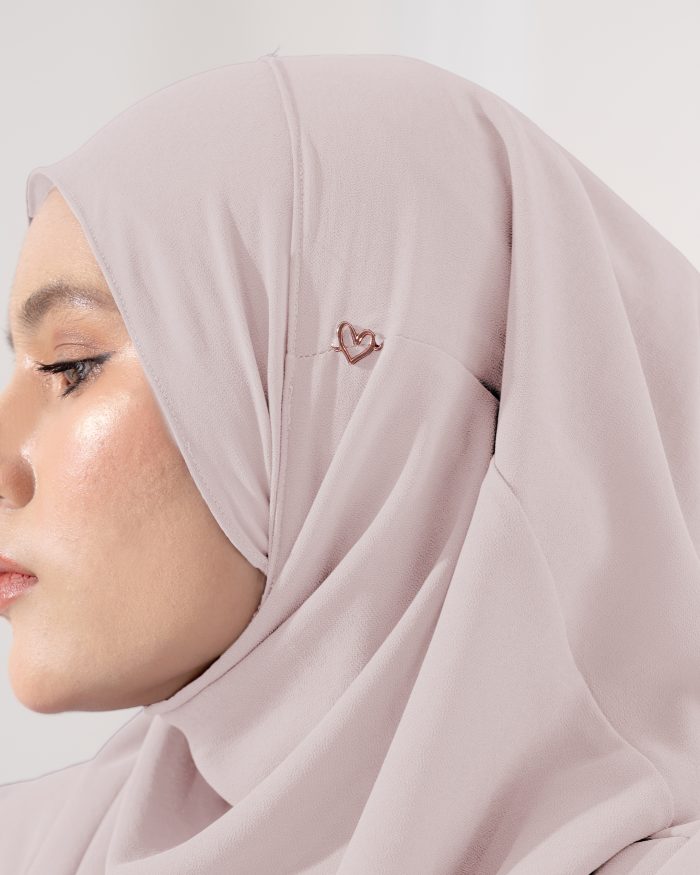 Tudung Sarung Instant Chiffon Lustia (L) - Sakura Mochi - Image 4