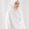 Tudung Sarung Instant Chiffon Lustia (XL) - Off White - Image 3