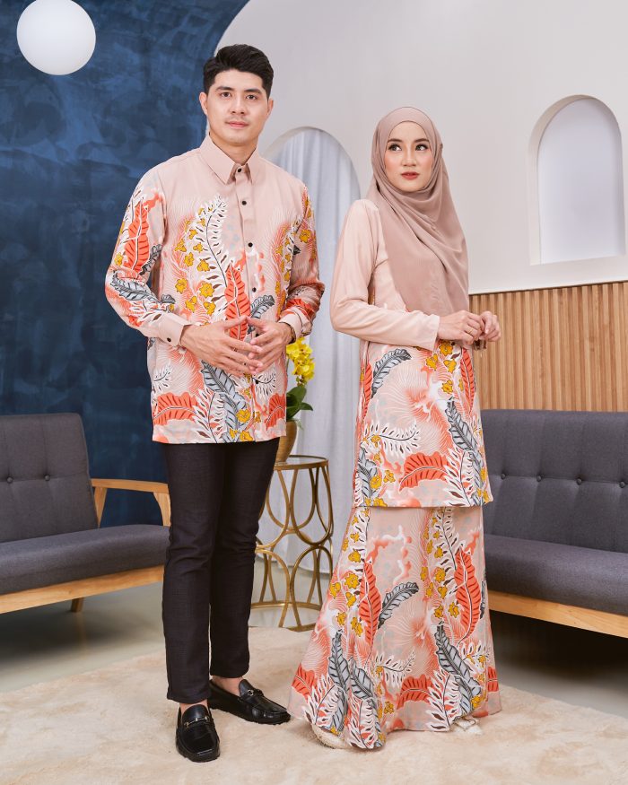 Kemeja Batik Sultan - Teruntum Clay Beige - Image 7