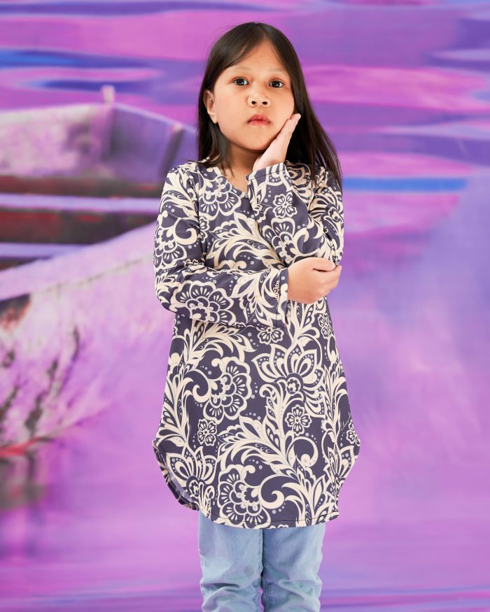 Blouse Printed Lika Kids - Seri Grey - Image 2
