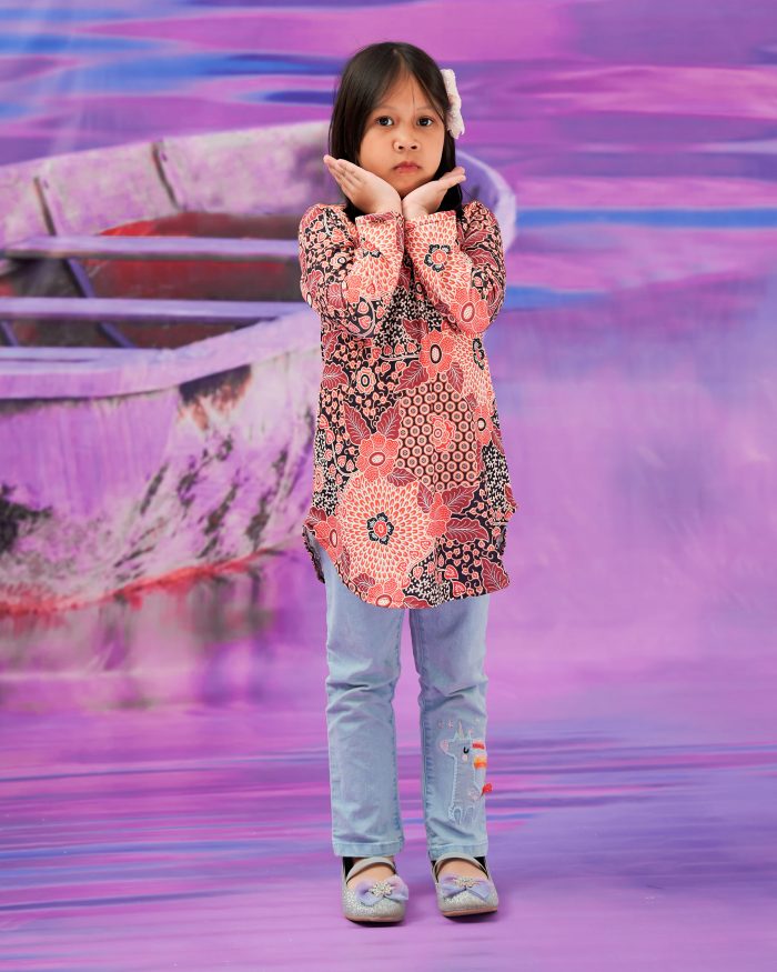 Blouse Printed Lika Kids - Charming Pink