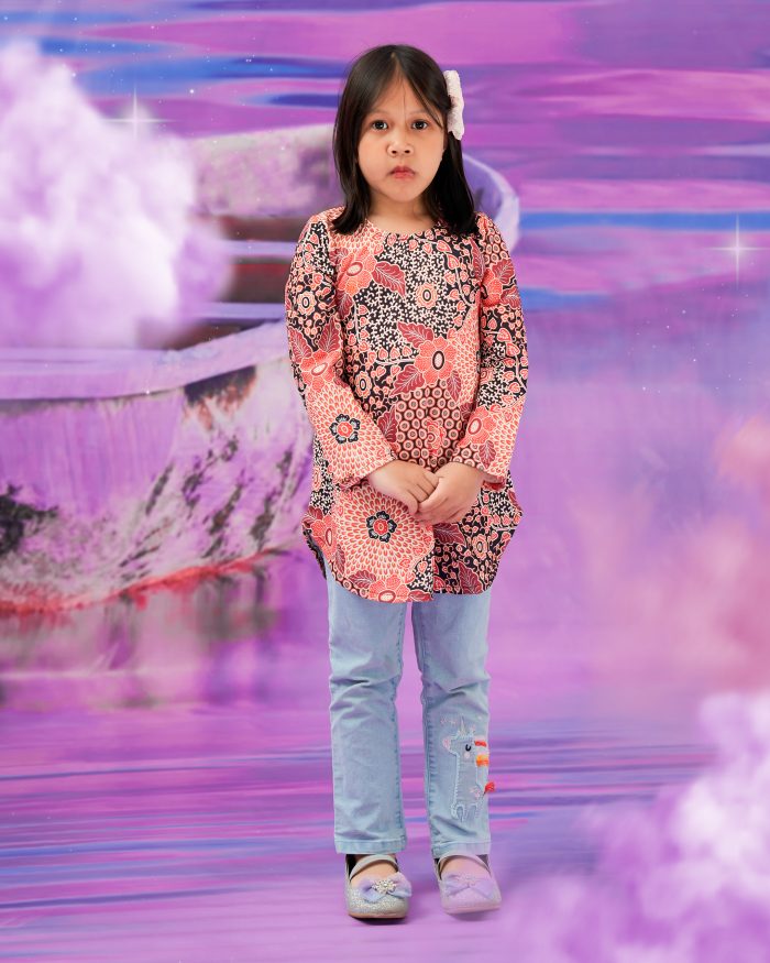 Blouse Printed Lika Kids - Charming Pink - Image 2