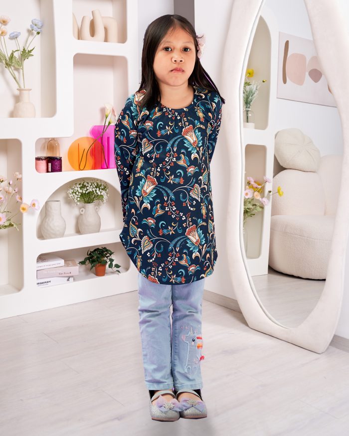 Blouse Printed Lika Kids - Fiona Teal