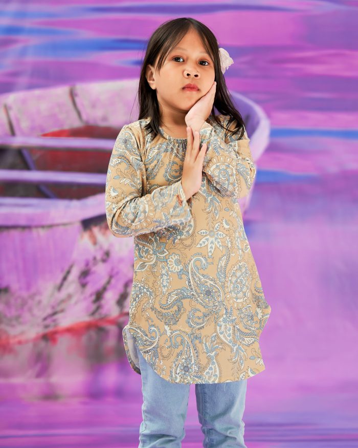 Blouse Printed Lika Kids - Nude Fairest - Image 2