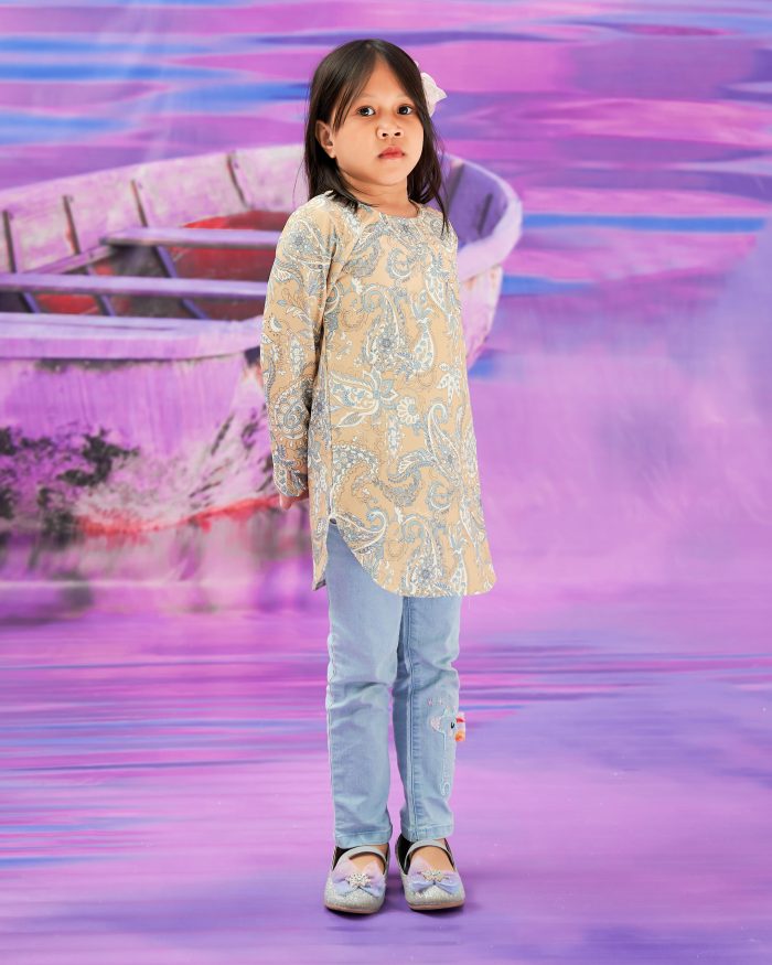 Blouse Printed Lika Kids - Nude Fairest - Image 3