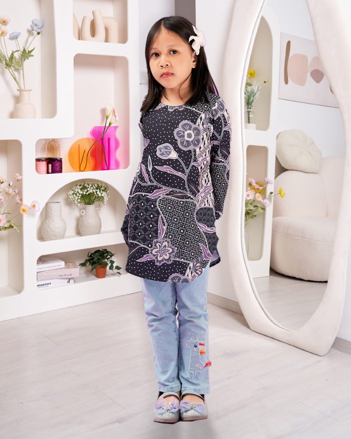 Blouse Printed Lika Kids - Suria Lavender