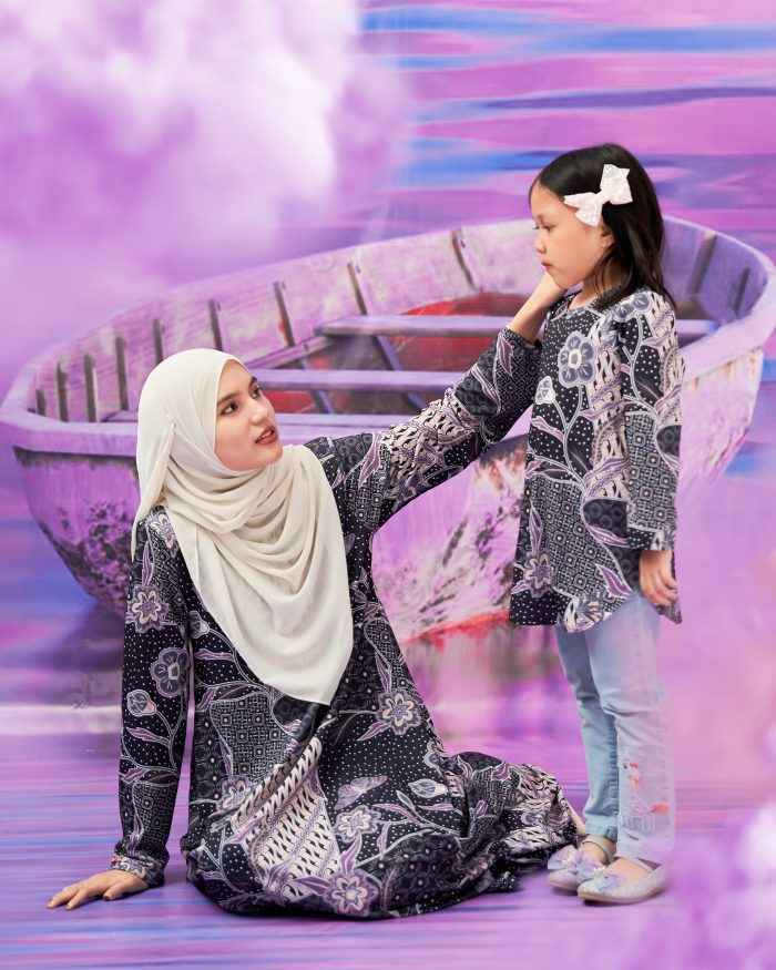 Dress Printed Lisa - Suria Lavender - Image 5