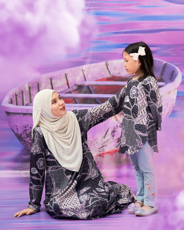 Blouse Printed Lika Kids - Suria Lavender - Image 5