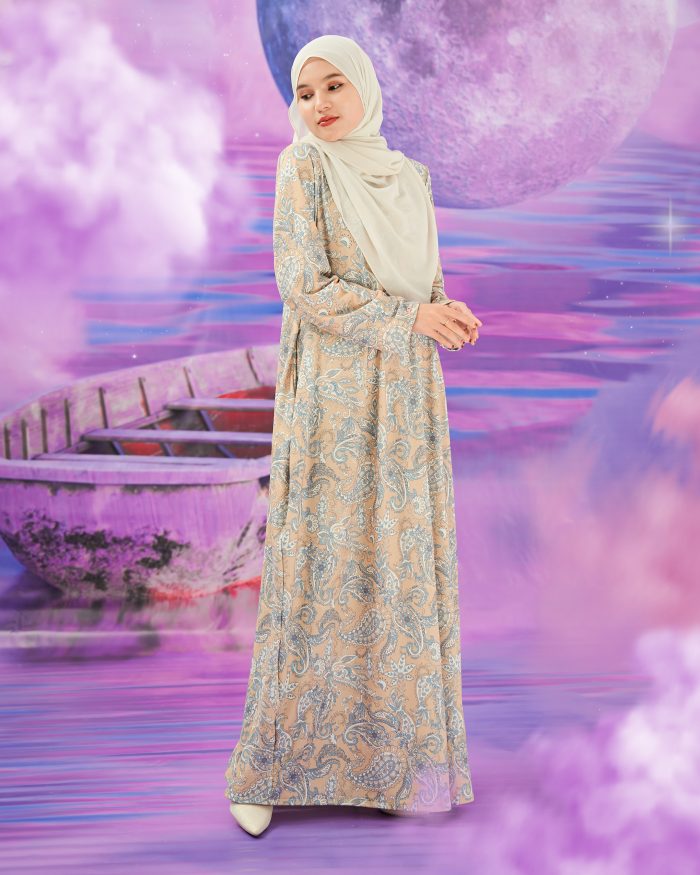 Dress Printed Lisa - Nude Fairest