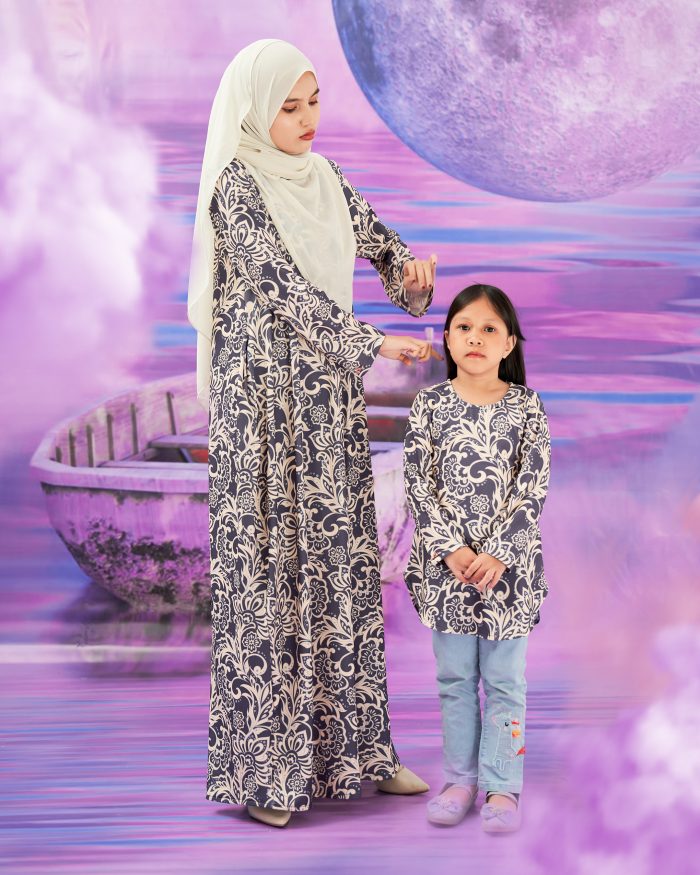 Blouse Printed Lika Kids - Seri Grey - Image 6