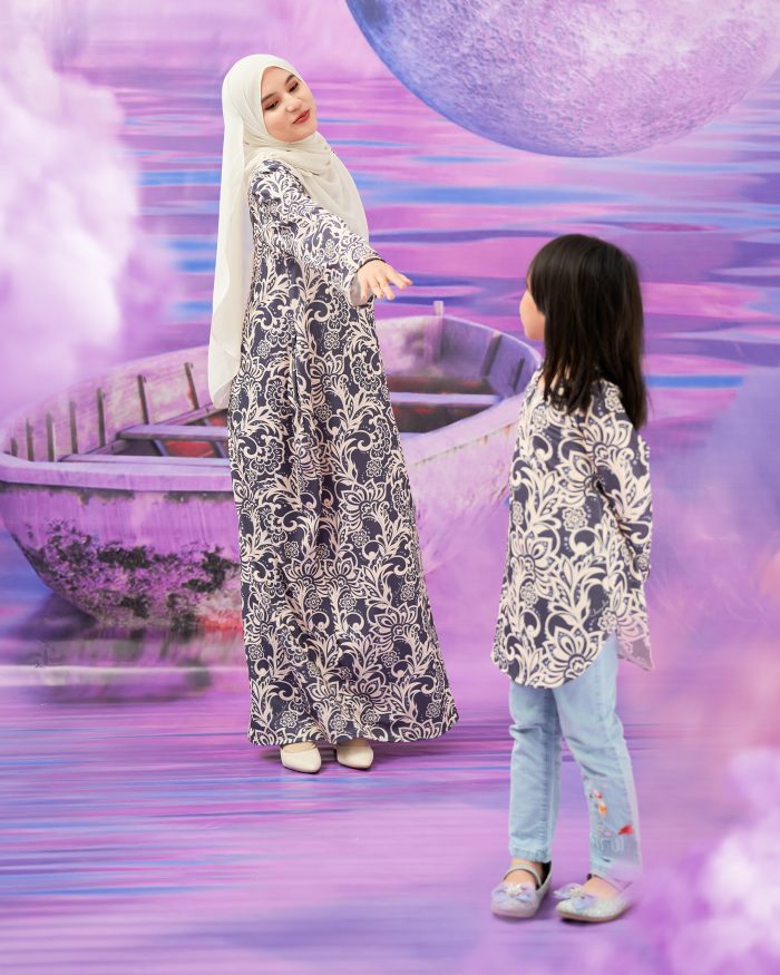 Blouse Printed Lika Kids - Seri Grey - Image 7