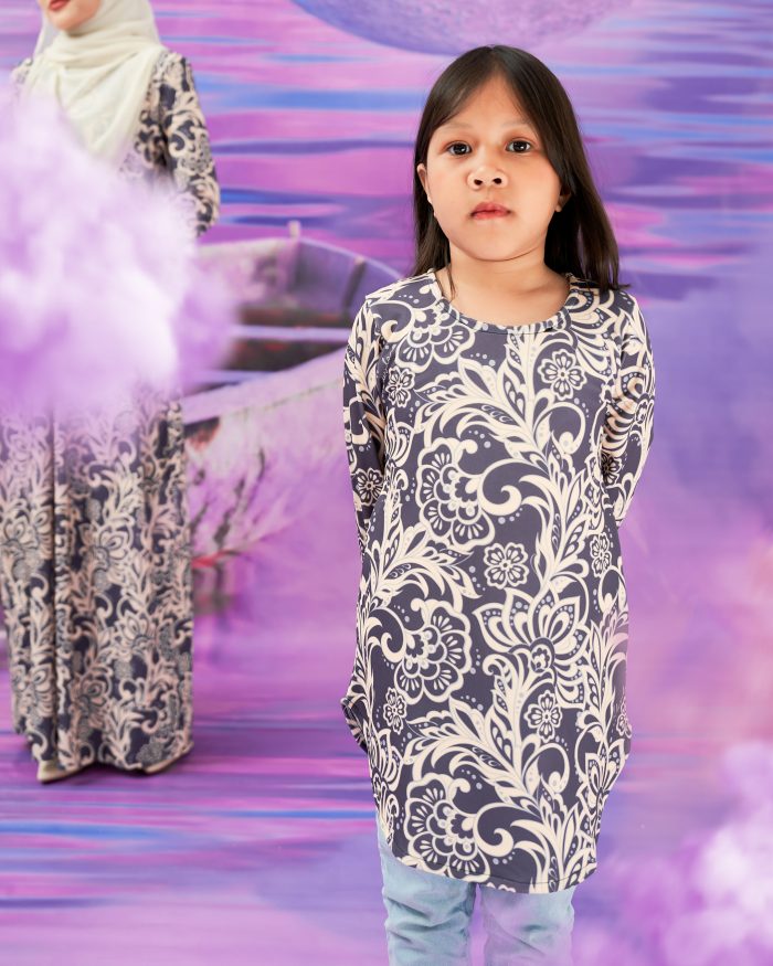 Blouse Printed Lika Kids - Seri Grey - Image 5