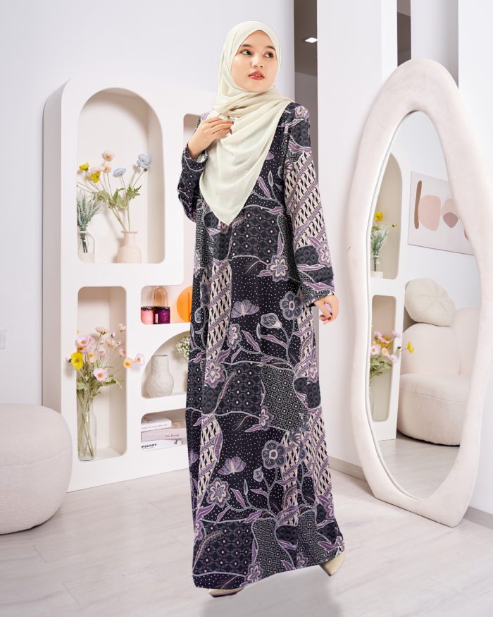 Dress Printed Lisa - Suria Lavender