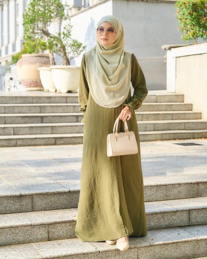 Dress Siti Nordiana - Army Green