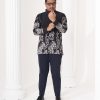 Baju Kemeja Batik Sultan 2.0 - Ratna Black Grey - Image 2
