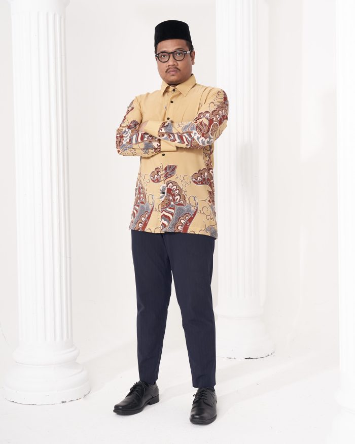 Baju Kemeja Batik Sultan 2.0 - Riani Sand Yellow