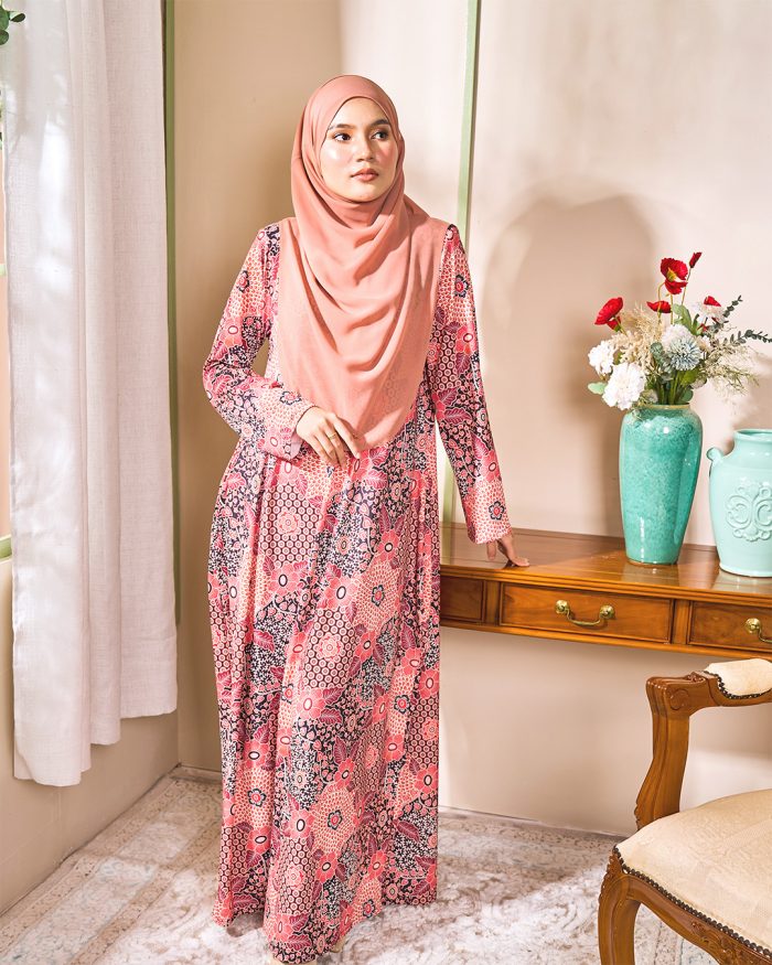 Dress Printed Lisa - Charming Pink - Image 2