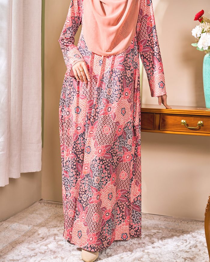 Dress Printed Lisa - Charming Pink - Image 4