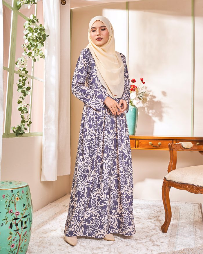 Dress Printed Lisa - Seri Grey