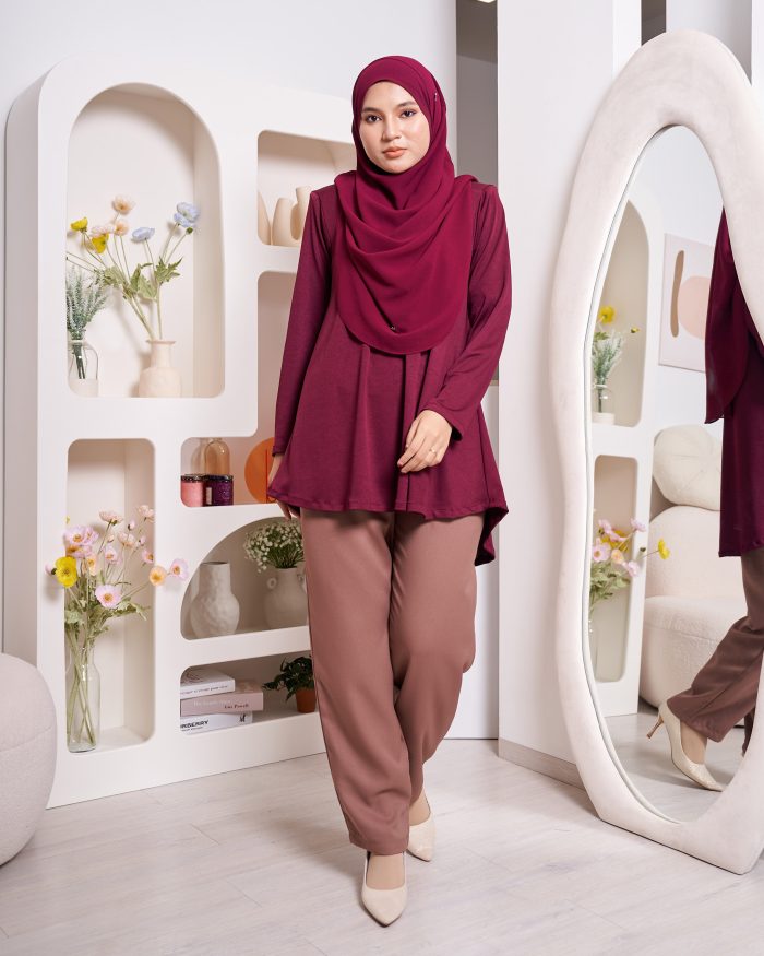 Blouse Luqq - Maroon
