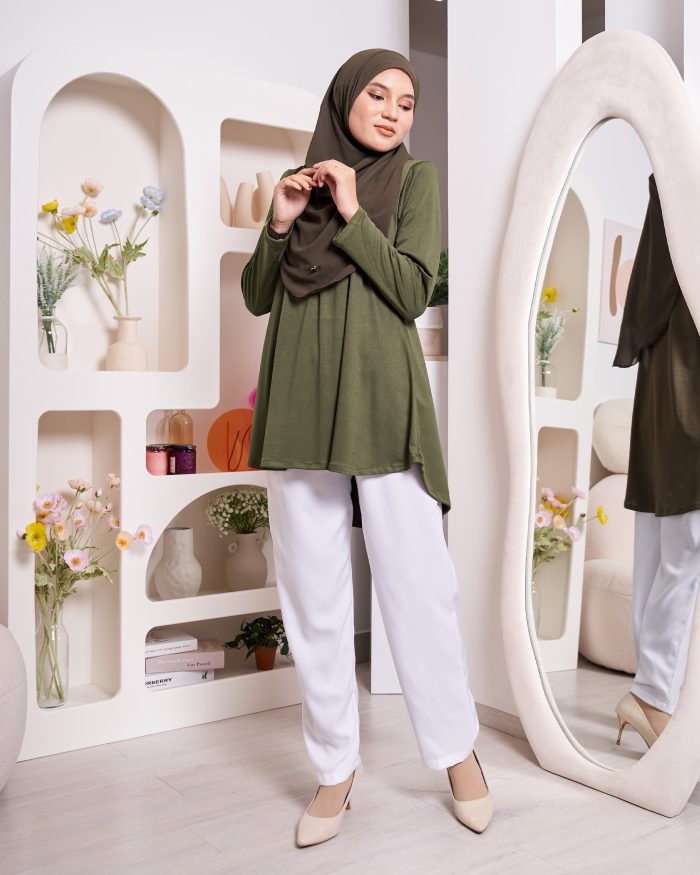 Blouse Luqq - Olive Green