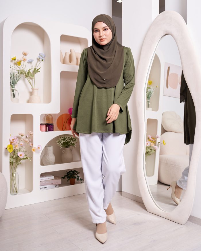 Blouse Luqq - Olive Green - Image 2