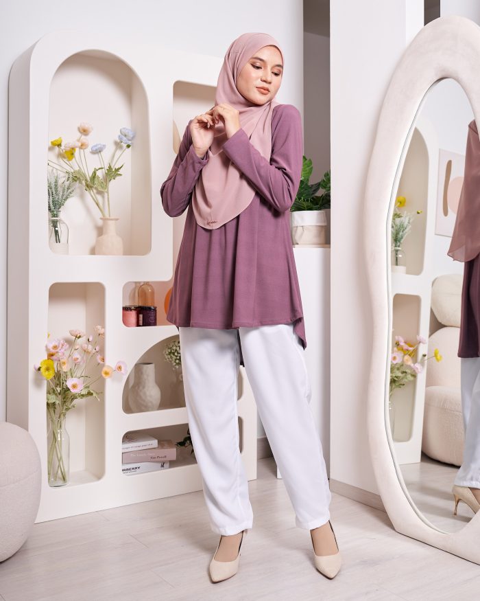 Blouse Luqq - Plum Purple - Image 5