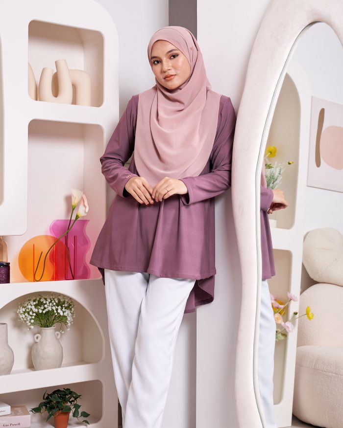 Blouse Luqq - Plum Purple - Image 2