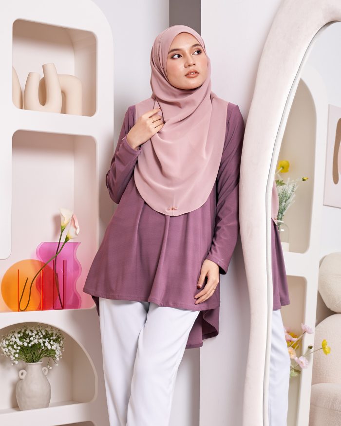 Blouse Luqq - Plum Purple - Image 4