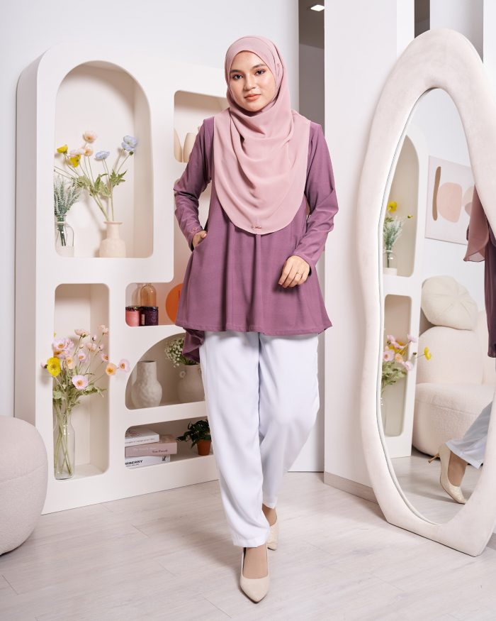 Blouse Luqq - Plum Purple