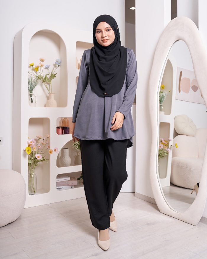 Blouse Luqq - Smokey Grey - Image 3