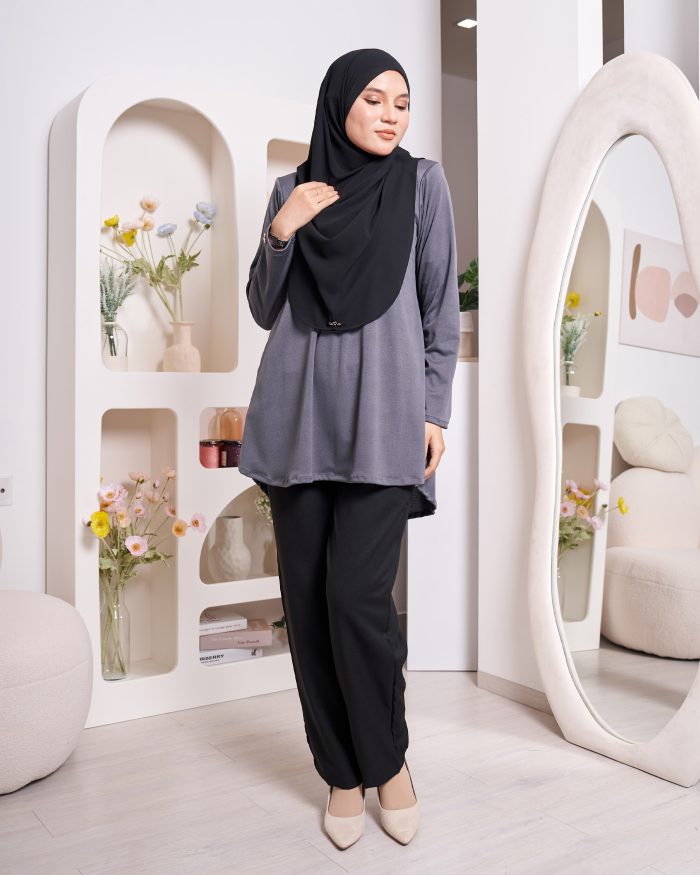 Blouse Luqq - Smokey Grey - Image 2