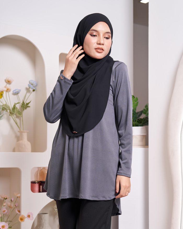 Blouse Luqq - Smokey Grey - Image 5