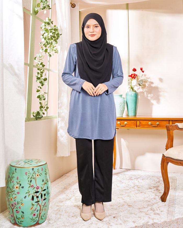 Blouse Laiqa - Pebble Grey - Image 2